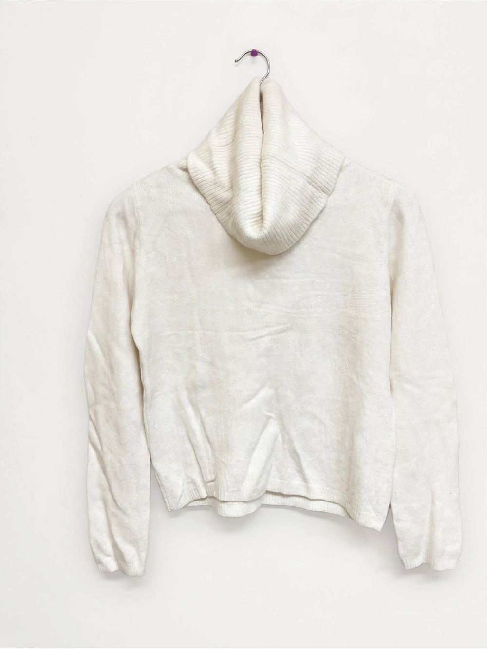 Cozy White Turtleneck Women's Sweater